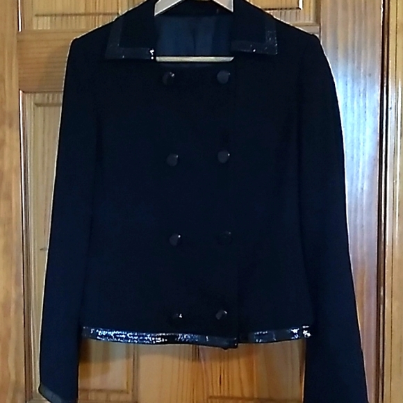 Jackets & Blazers - DOUBLE BREASTED CROPPED WOOL BLAZER